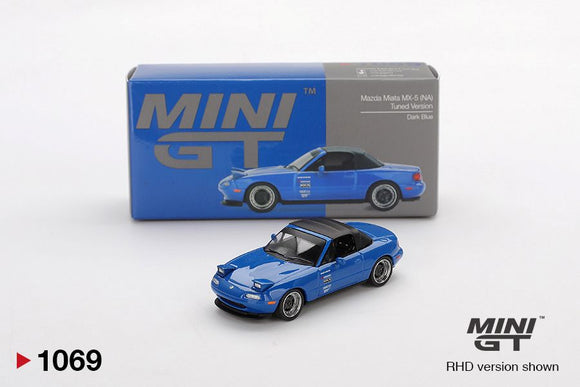 Mini GT 1069 Mazda Miata MX-5 (NA) Tuned Version Dark Blue