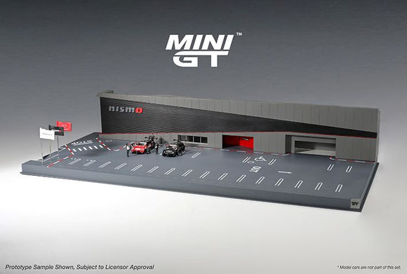 Mini GT AC34 NISSAN MOTORSPORTS & CUSTOMIZING CO.,LTD.  NISMO OPERATION Diorama