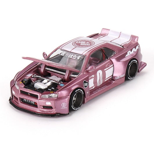 Mini GT G128 Nissan Skyline GT-R (R34) Kaido Racing Factory V1