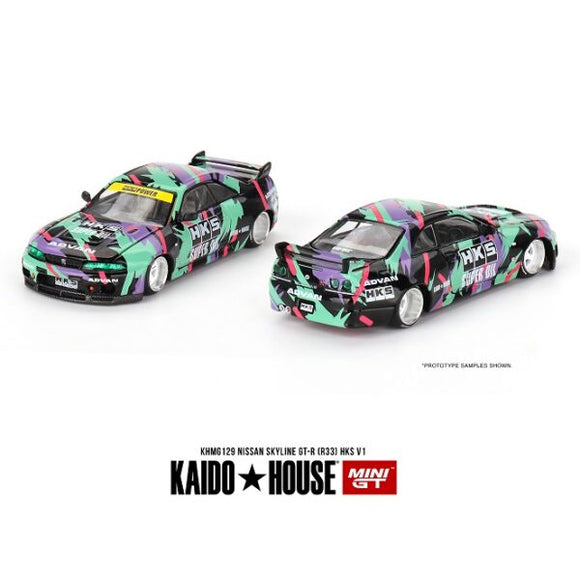 Mini GT G129 Nissan Skyline GT-R (R33) HKS V1