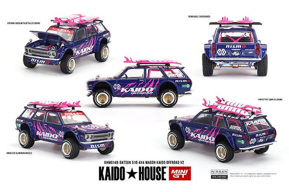 Mini GT G149 Datsun KAIDO 510 Wagon 4x4 Offroad