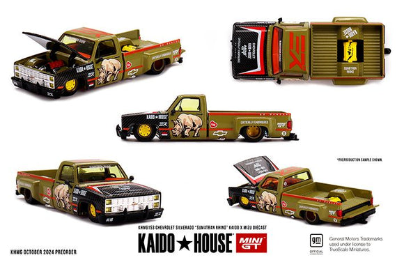 Mini GT G153 Chevrolet Silverado  “Sumatran Rhino”  KAIDO x MIZU Diecast