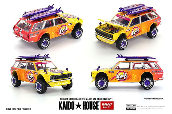 Mini GT G210 Datsun KAIDO 510 Wagon 4x4 Kaido ISLANDS V1