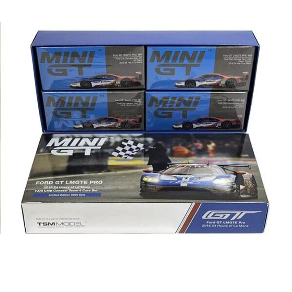 Mini GT S0010 Ford GT LMGTE PRO 2019 LeMans 24h Ford Chip Ganassi Team 4 Car Set