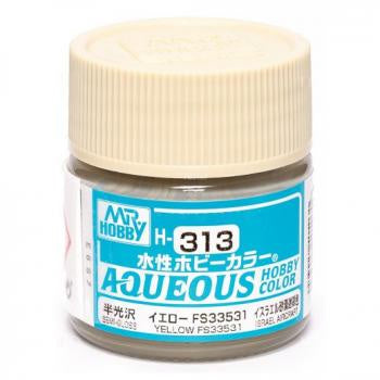 Mr. Hobby Aqueous H313 Semi Gloss Yellow FS33531