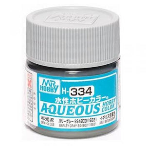 Mr. Hobby Aqueous H334 Semi Gloss Barley Gray BS4800/18B21