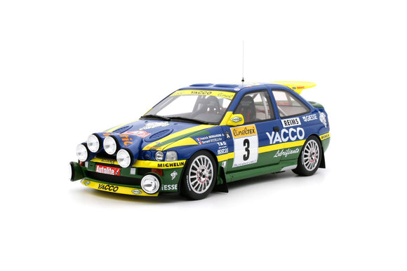 Ottomobile OT1028 Ford Escort RS Cosworth Blue Rally Monte Carlo P Bernardini