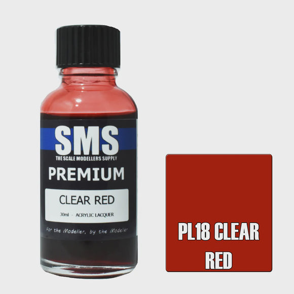 SMS PL18 Premium Clear Red 30ml