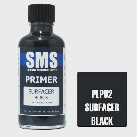SMS PLP02 Primer Surfacer Black 50ml