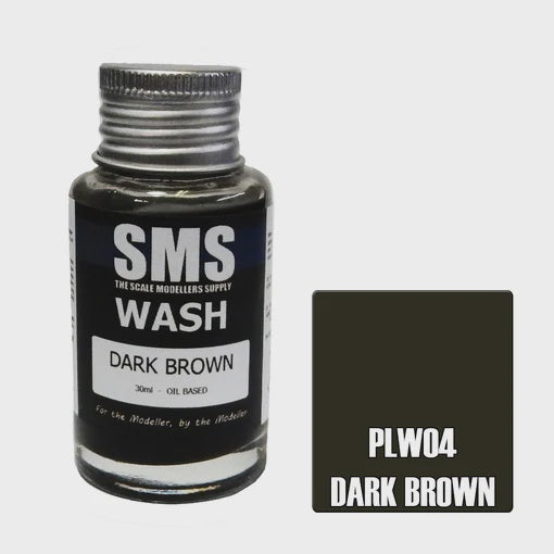 SMS PLW04 Premium Dark Brown Wash 30ml