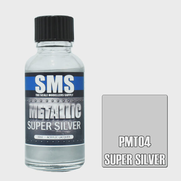 SMS PMT04 Metallic Super Silver 30ml