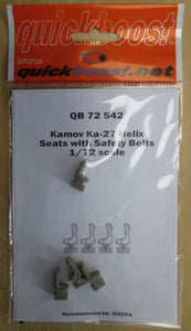 Quickboost QB72542 Kamov Ka-27 Helix Seats with Safety Belts - 1/72
