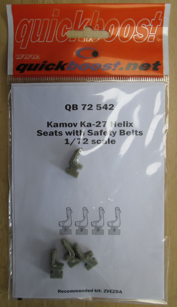Quickboost QB72542 Kamov Ka-27 Helix Seats with Safety Belts - 1/72
