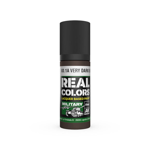 AK-Interactive RC873 S.C.C. No.1A Very Dark Brown 17ml
