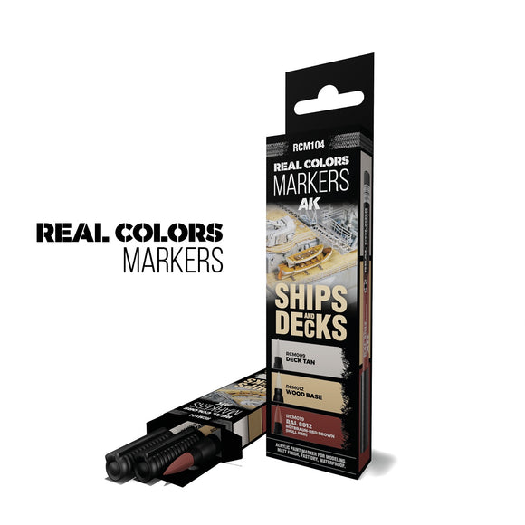 AK-Interactive RCM104 Ships & Decks Markers Set
