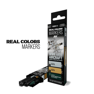 AK-Interactive RCM111 WWII Axis Squiggle Camouflage Colors Marker Set