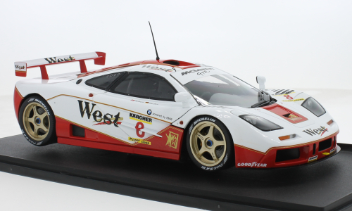 Solido 1804107 McLaren F1 GTR Short Tail White #8 Price/Bascher BPR GT 1995