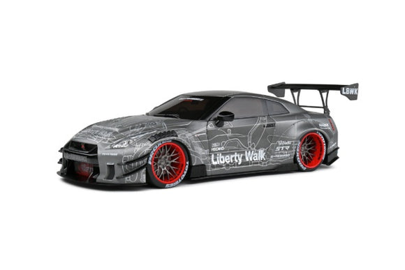 Solido 1805810 Nissan GT-R (R35) w/ Liberty Walk Body Kit 2.0 2020 Black