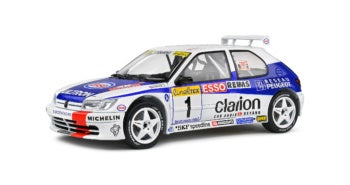 Solido 1808305 Peugeot 306 Maxi White #1 F Delecour/M Sauvage- Rally Monte Carlo 1996