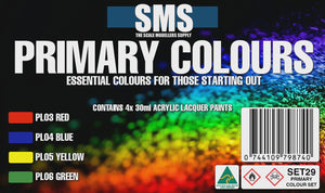 SMS SET29 Primary Colours Set 4 x 30ml