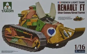 Takom 1001 Renault FT Char Canon/Girod Turret