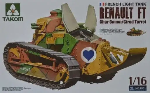 Takom 1001 Renault FT Char Canon/Girod Turret