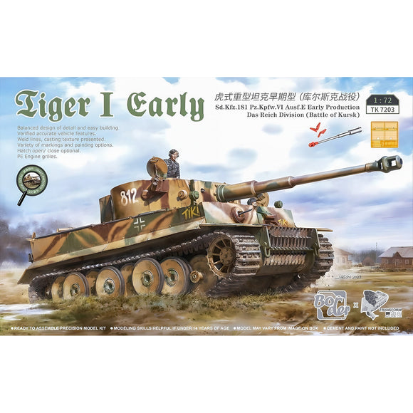 Border Models TK7203 Tiger I Early Panzer VI Ausf.E Das Reich Division