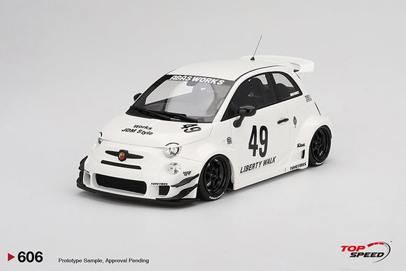 Top Speed TS0606 LB-WORKS x Abas Works Abarth 595 Gara White