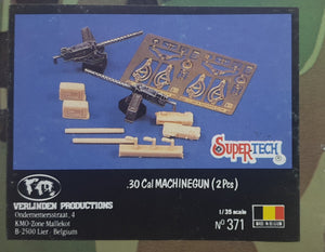 Verlinden 371 .30 Cal Machine Gun (2 Pcs)