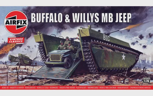 Airfix 02302V Buffalo & Willys MB Jeep - 1/76