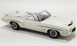 ACME 1801220 1970 Pontiac GTO Judge Convertible - Last Judge Built - White