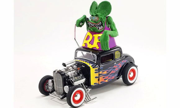 ACME 1805022 1932 Ford Blown 5 Window w/ Rat Fink Figure