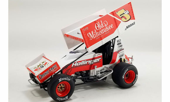 ACME 1824002 2024 #5w Old Milwaukee Sprint car - Lucas Wolfe