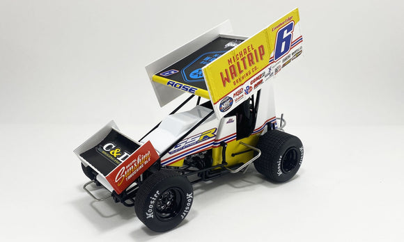 ACME 1824014 2024 #6 Bill Rose Racing/Michael Waltrip Brewing Co Sprint car - Bill Rose