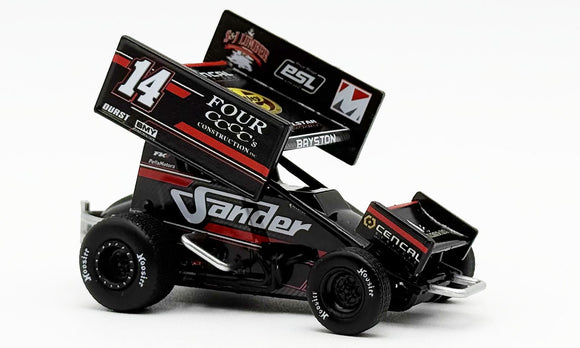 ACME 5025006 2025 #14 Four CCCC's Construction Sprint Car - Spencer Bayston