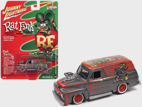 Johnny Lightning Pop Culture 1955 Ford Panel Delivery – Rat Fink