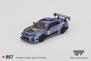 Mini GT 857 Nissan Silvia (S15) D-MAX #70 D-MAX Racing 2023 D1 Grand Prix / Blister Packaging