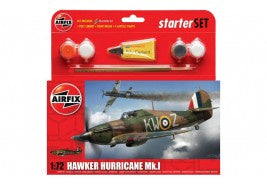 Airfix 55111A Hawker Hurricane MkI Starter Set – 1/72