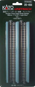 Kato 20-455 Unitrack Double Plate Girder Bridge 186mm - Blue