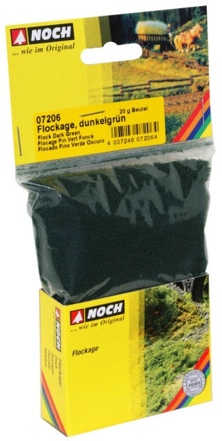 Noch 7206 Flock - Dark Green - 20gm