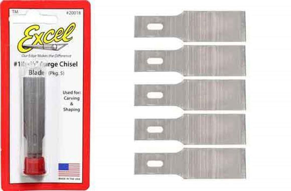 Excel EXC20018 Blades - #18 Chisel (5)