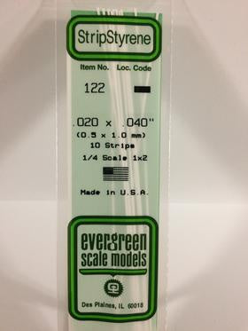 Evergreen 122 Strip - 0.50 x 1.00mm