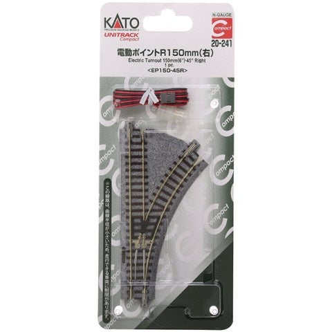 Kato 20-241 Unitrack Turnout 150mm 45* RH