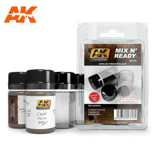AK-Interactive AK616 Mix N' Ready mixing Jars