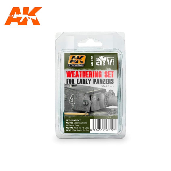 AK-Interactive AK072 Panzer Grey Weathering Set