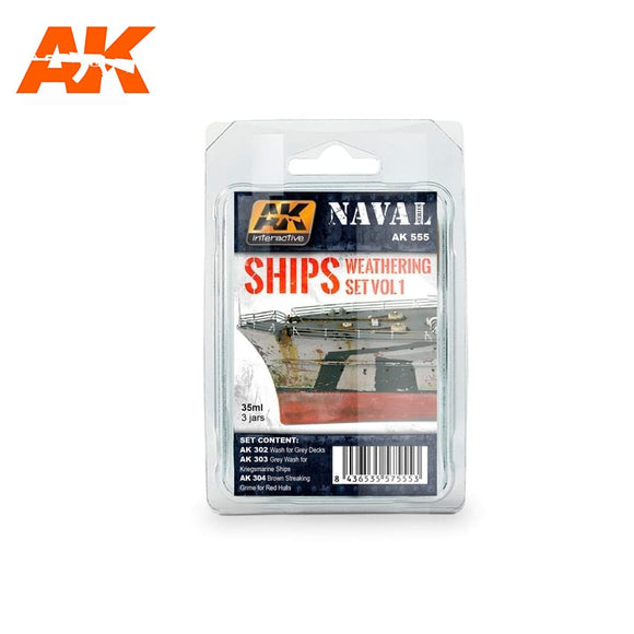 AK-Interactive AK555 Ships Weathering Set Vol.1