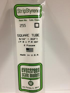 Evergreen 255 Tube - Square - 7.90mm