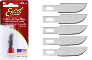 Excel EXC20010 Blades - #10 Curved Double Honed (5)