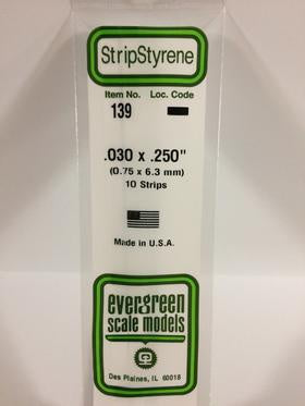 Evergreen 139 Strip - 0.75 x 6.30mm