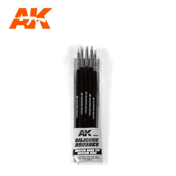 AK-Interactive AK9086 Silicone Brushes Medium Tip Medium